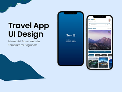 Travel Mobile Application figma mockup travel ui ux