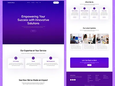 Acedmy Leading Page/ UI Design acedmy leading page ui design web design