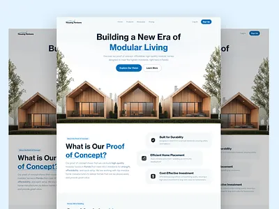 Landing Page for Modular Homes design homepage landing landing design landing page landing page design page ui ui design ux ux design web web design web page web site website website design