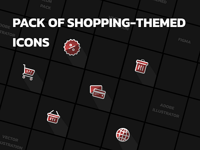 Icons for shopping themes design graphic design icon illustration minimal mobile ui ux vector web