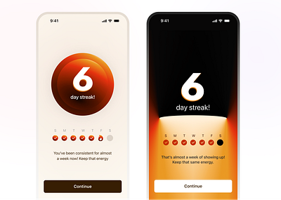 Keeping streaks mobile app mobile app design ui