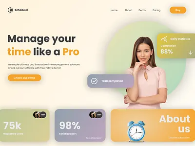 Scheduler website design graphic design interface planning timetable ui ux web website