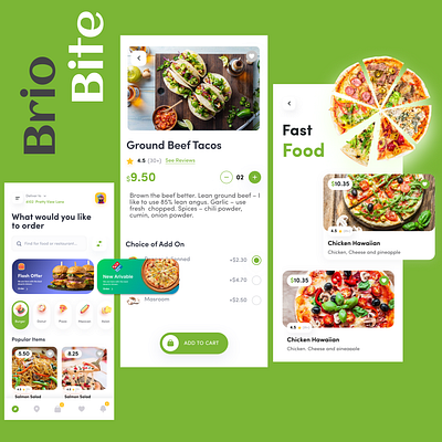 BRIO BITE app app design application branding design figma food food delivery icon illustration mobile app ui ux