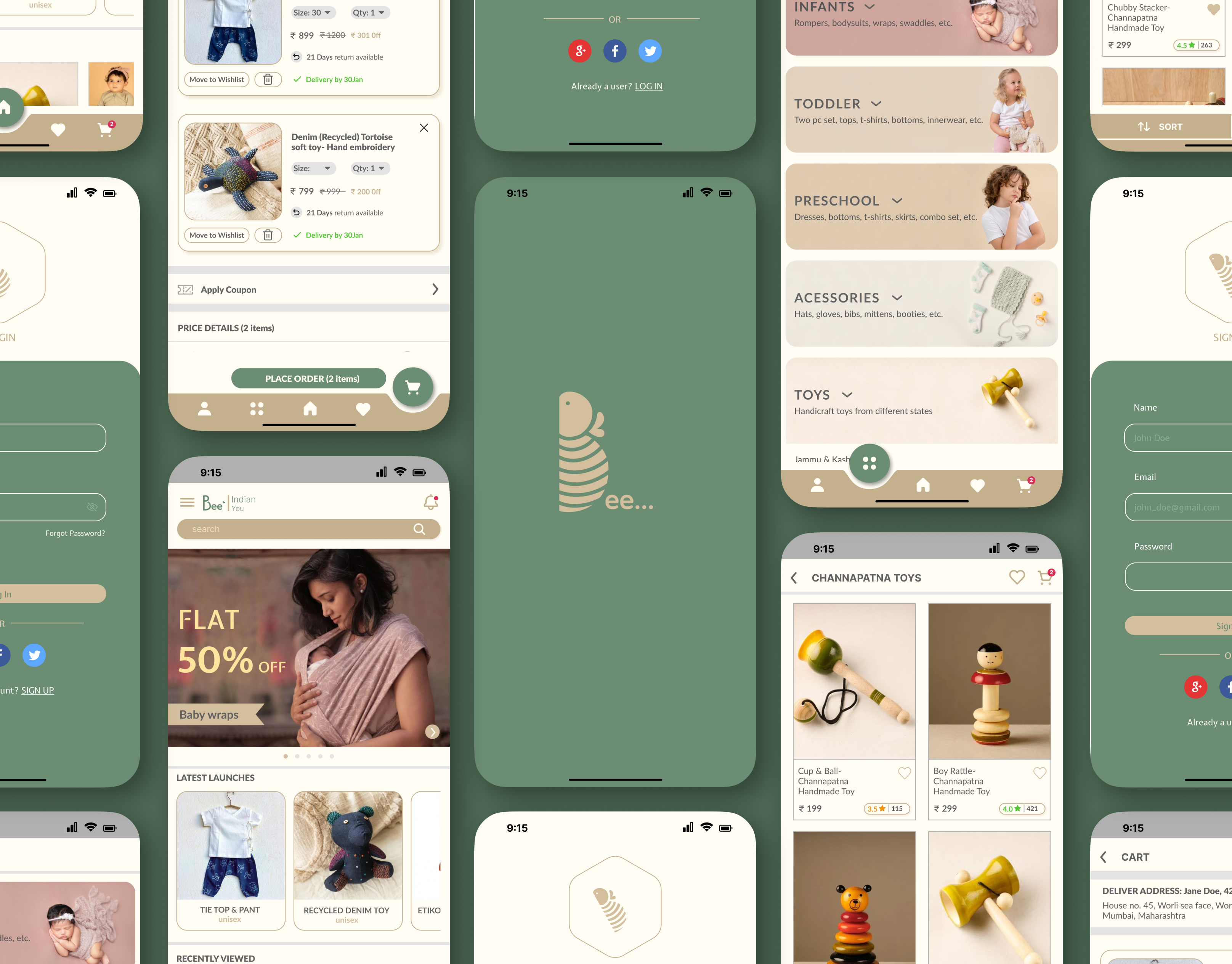 Example of Minimal Mobile App Design
