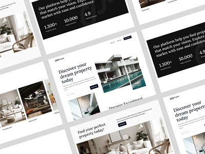 Minimalist Property Finder Exploration clean design elegant landing page minimal minimalist minimalist design minimalist elegant negative space property clean property finder property landing page simple design landing page simple design website simple website design ui uiux uiuxdesigner ux