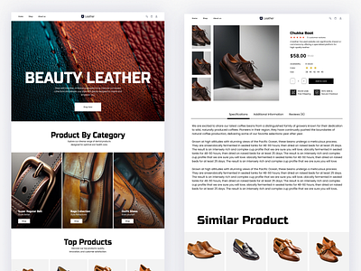 Leather Product Brand Website Design artisanal leather branding e commerch design fine leather fashion graphic design handmade leather goods innovative leather goods leather artistry leather gifts leather goods online logo luxury leather luxury leather items mobile app design sanjidasmrity sustainable leather techwitpro uiux web design website design