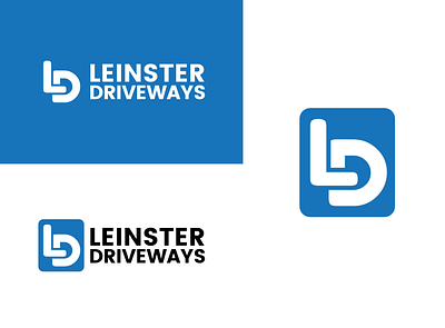 leinstar driverways logo graphic design