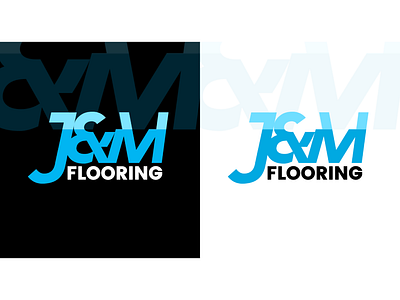 J&M flooring logo graphic design logo