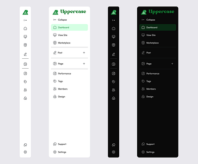 Sidebar Navigation accessibility app design branding colour contrast dark dashboard design logo minimal navigation product design saas ui ux visual webdesign