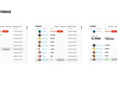 Виджет ставки