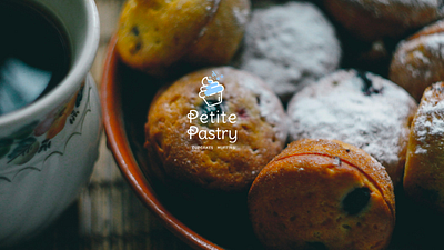 Petite Pastry Logo Branding brand identity branding design graphic design illustration logo typography ui