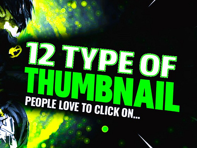 Thumbnail Portfolio,12 Types of YouTube Thumbnails. graphic design thambnail thambnail design thumbnail design portfolio