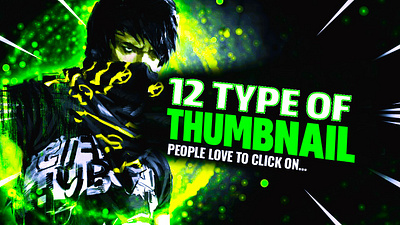 Thumbnail Portfolio,12 Types of YouTube Thumbnails. graphic design thambnail thambnail design thumbnail design portfolio