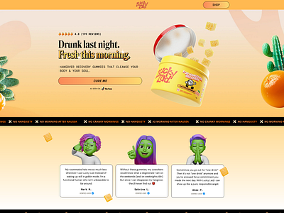 Lucky Lad - Built On Funnelish design designing funnel funnel funnelbuilder funnelish offer page orange product page sales funnel