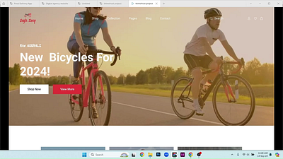 Bicycle-Ecommerce-website app bicycle ecommerce website bicycle website branding design ecommerce figma landing page logo ui ux web website