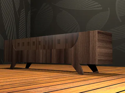 The power bench 3d bench graphic design interior