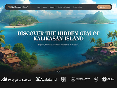 Kalikasan Island - Landing Page figma island island website kalikasan kalikasan island ui uiux web design website