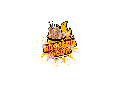 Basreng Meledak Logo bakso goreng banyumas basreng basreng logo brand branding design graphic design jawa tengah logo logo bakso goreng logo basreng logo ngapak logo purbalingga logo type logogram logos purbalingga vector