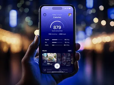 Calorie Tracker App app calorie design mobile app mobile design tracker ui ui design ux