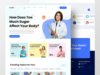 Healthcare Landing Page Design doctor health improvement healthcare healthcare consultation healthy hospital landing design medical medical care medical landing page medicine pharmacy treatment ui ux website wellness