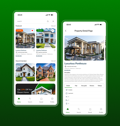 UI Exploration of Real Estate App design uxdesign ui