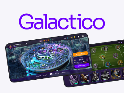 Galactico, Football Manager Mobile Video Game animation graphic design hud illustration mobile app mobile game motion graphics ui ui design ui game ux game