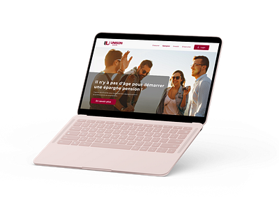 Unison Bank - Laptop Hero Section adobe xd hero section ui uiux web design
