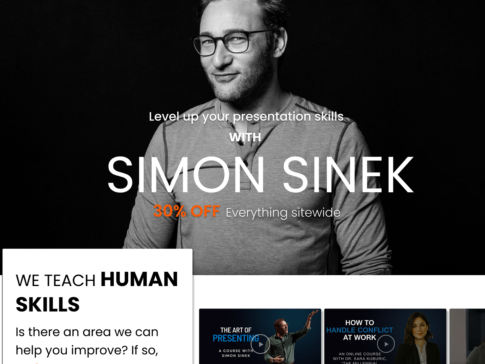 Simon Sinek website redesign by Sphamandla Xaba on Dribbble