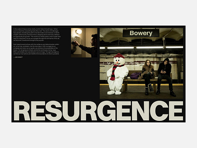 RESURGENCE — MR.ROBOT first screen hero section landing page mr.robot serial ui web design