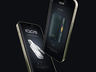 IQOS App android app design interactive interface ios iqos juul tobacco ui uiux vape