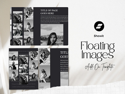 Showit Floating Images Add-On Template showit add on showit add on template showit canvas