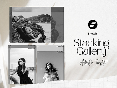 Showit Stacking Gallery Add-On Template showit add on showit add on template showit canvas