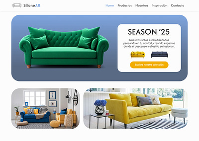 Landing page - SilloneAR landing page service design club sofás ui camp ui camp w24 uxui