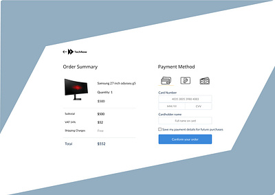 Payment Method ui