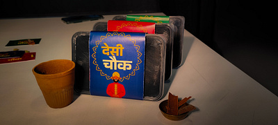 Desi Chowk Product Packaging Photoshoot branding desi graphic design indian desi food packaging packaging design phtoshoot product product lable product phtoshoot sleeve label