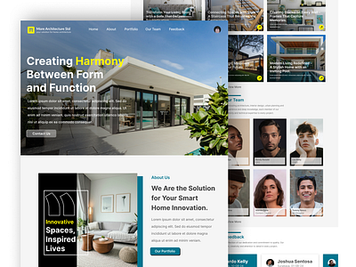 More Arch Std - Architecture Website application architecture branding bussiness design figma graphic design harmony house property uiux web design web development website