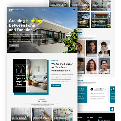 More Arch Std - Architecture Website application architecture branding bussiness design figma graphic design harmony house property uiux web design web development website