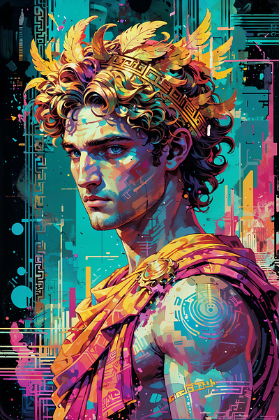 Neoclassical God art illustration