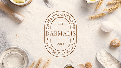 Darmalis - Cookies & Catering Logo catering cookies food logo restaurant