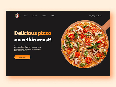 Concept for italian pizza concept design