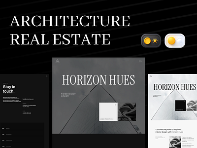 Horizon Hues Template architecture branding creative graphic design template ui ux webdesign webflow