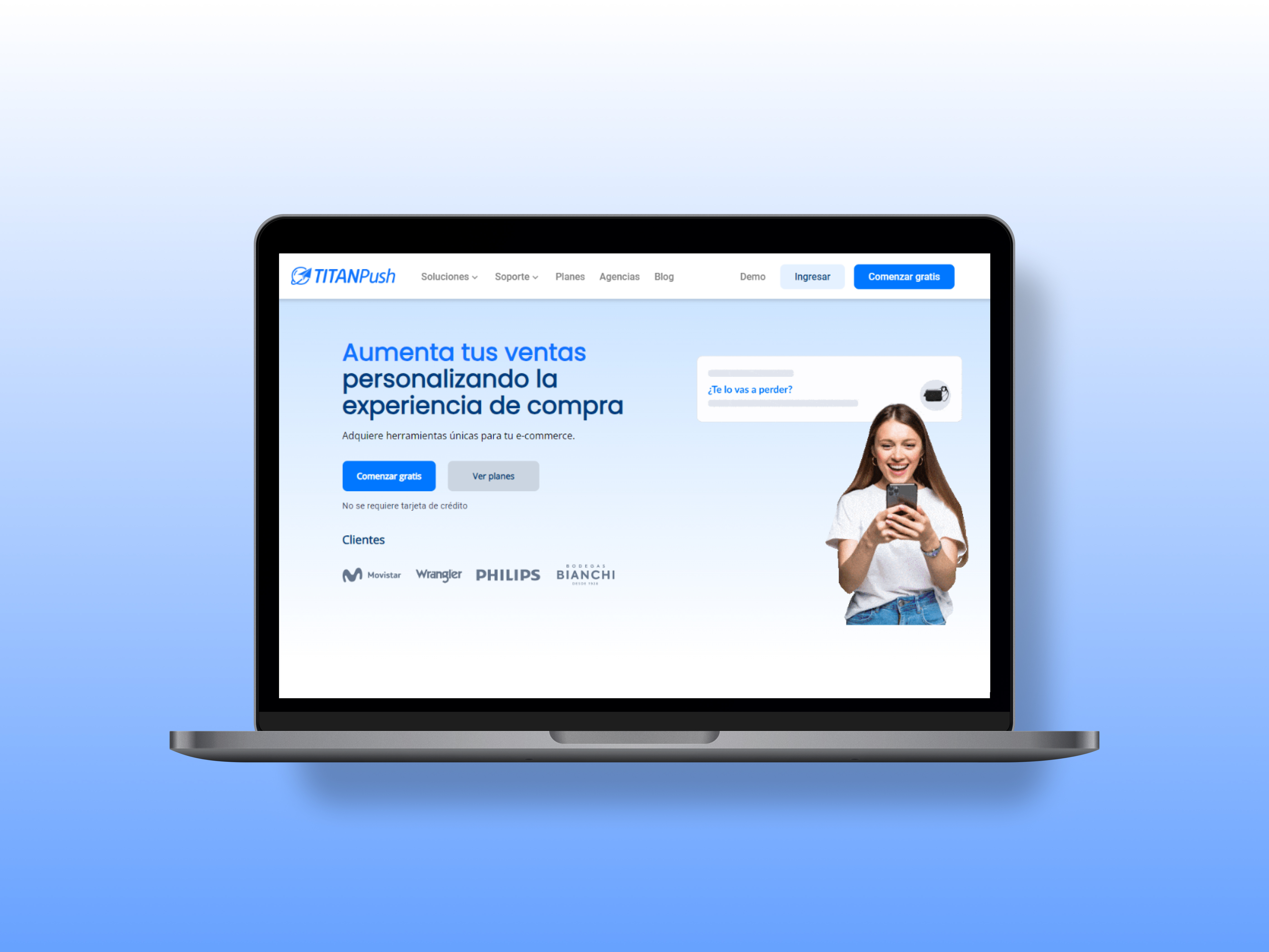 Web page Ecommerce