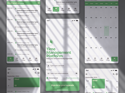 Clockwork Calendar - 1st revision agenda calendar concept crm design proposal event integration iteration module organizer prototype sketch ui ux