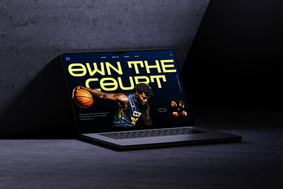 Lading Page "The Court" graphic design landingpage logo ui web