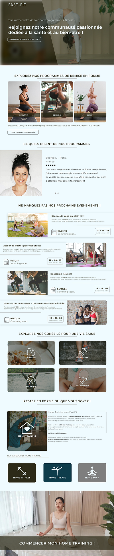 FAST-FIT - Website fitnesswebconcept fitnesswebsite laptopdesign uiux uiuxdesign