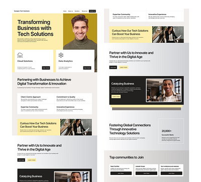 Website Design for a Tech Solution Company figma ui uidesign ux uxdesign website