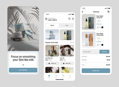 Few screens for an e-commerce app figma ui uidesign ux uxdesign