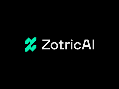 ZotricAI Logo Design ai ai logo artificial intelligence artificial intelligence branding b2b b2b logo branding it logo letter z logo logo design saas saas logo software logo tech logo technology z ai logo z logo