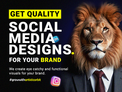 Social Media Poster Design For Artistic Orbit branding graphic design poster