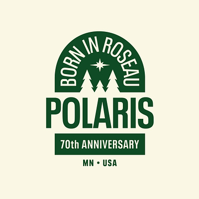 Polaris Anniversary Badge exploration badge badgedesign design graphic graphicdesign minnesota polaris